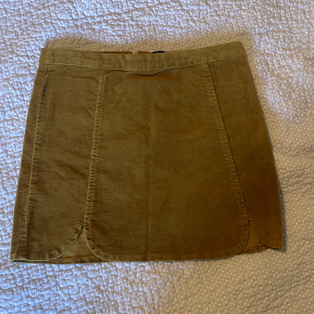 Brandy Melville Brown Velvet Skirt